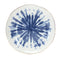 Melrose Coastal Tie-Dye Design Ceramic Plate (Set of 4)