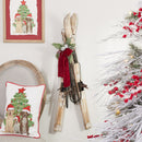 Melrose Decorative Pair of Skis and Poles 36"H