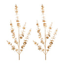 Melrose Metallic Eucalyptus Leaf Spray (Set of 2)