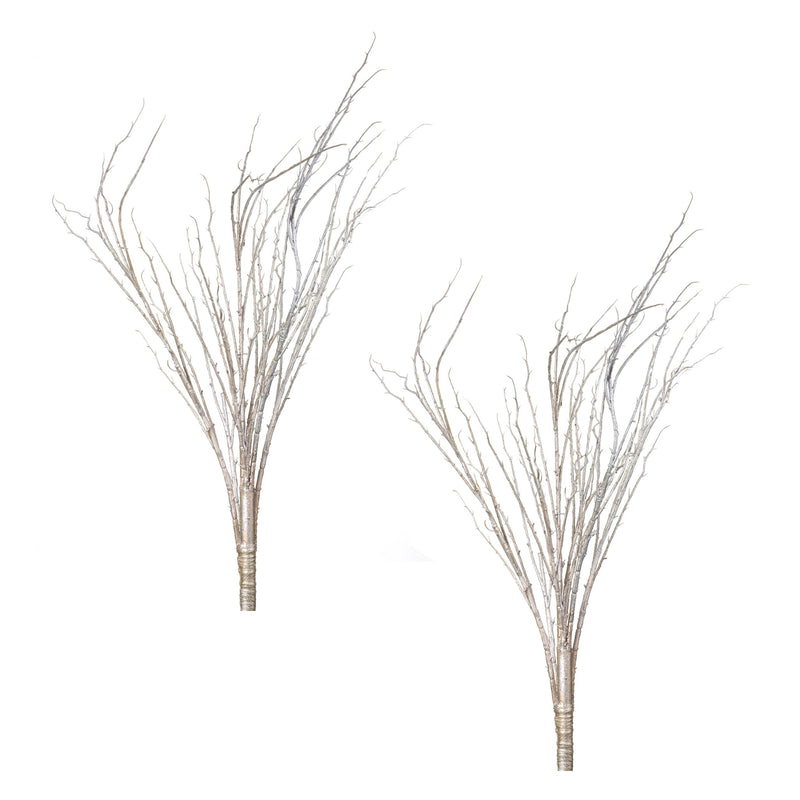 Melrose Snowy Flocked Branch (Set of 2)