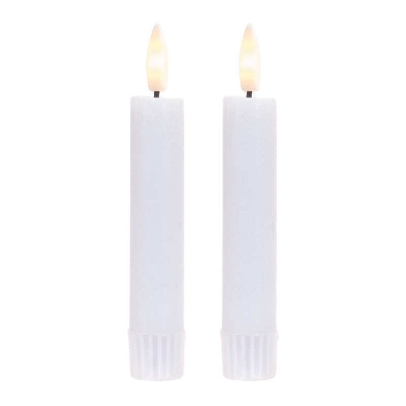 Melrose FIA Wick White Mini Taper Candle (Set of 4)