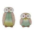 Melrose Terra Cotta Owl Decor (Set of 2)