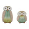 Melrose Terra Cotta Owl Decor (Set of 2)
