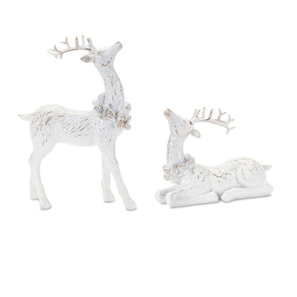 Melrose Winter Deer Figurine (Set of 4)