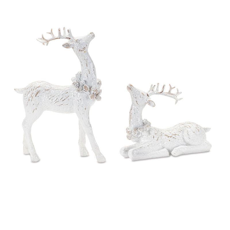 Melrose Winter Deer Figurine (Set of 4)