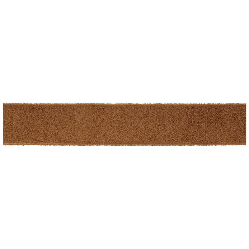 Melrose Fuzzy Brown Wired Ribbon (Set of 2)