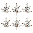 Melrose Snowy Pine Spray (Set of 6)