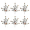 Melrose Snowy Pine Spray (Set of 6)