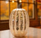 Melrose LED Mercury Glass Pumpkin Decor (Set of 2) Orange Farmhouse Glass LED Fa