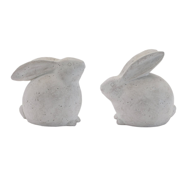 Melrose Distressed Bunny Figurine (Set of 2)