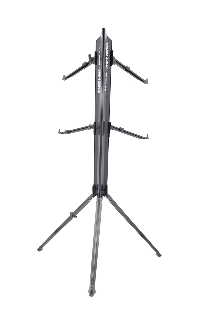Quik Lok Stay Intruder 2-Tier Keyboard Stand - Black