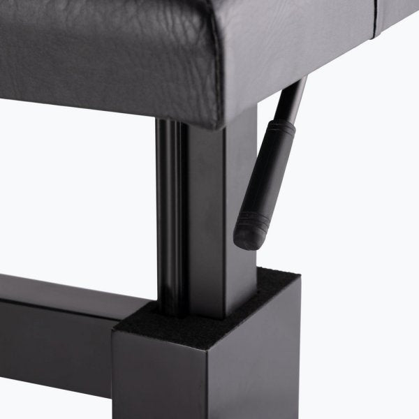 On-Stage KB9503B Height Adjustable Piano Bench with Hydraulic Lift - Black Gloss