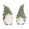 Melrose Terra Cotta Gnome Figurine with Pine Tree Hat (Set of 2)