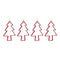 Melrose Pine Tree Cookie Cutter Ornament (Set of 4)