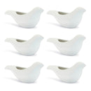 Melrose Ceramic Bird Planter (Set of 6) White Decor Home Accent