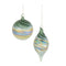 Melrose Green Iridescent Ornaments (Set of 12)
