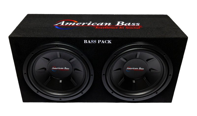 American Bass BASSPACK 12" Subwoofer Package with Dual Subs & Amplifier