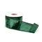 Melrose Deep Green Viscose Wired Ribbon (Set of 2)