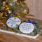 Metal Modern Snowflake Disc Ornament (Set of 12)