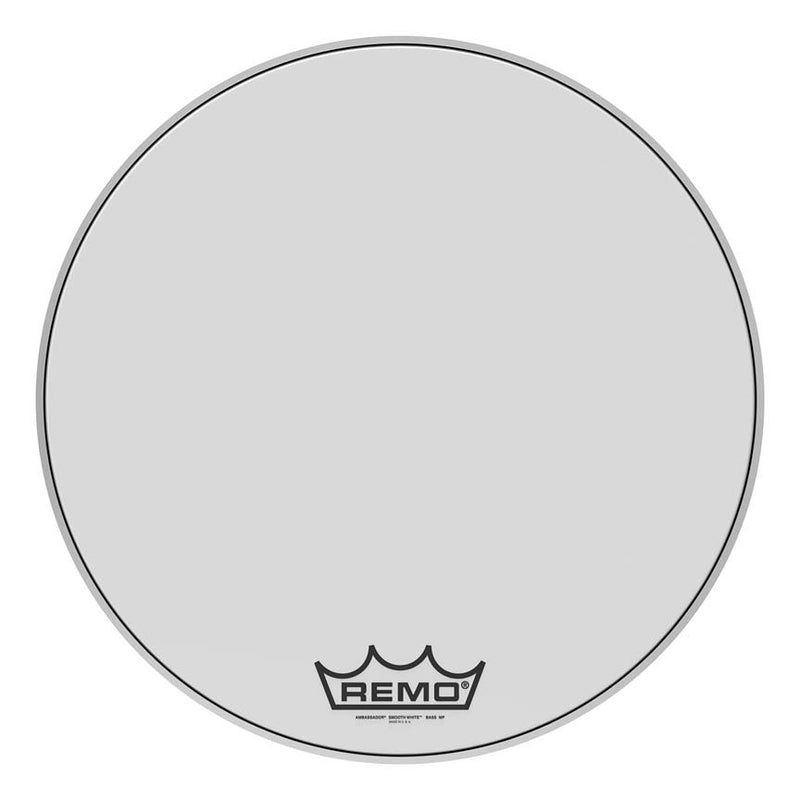 Remo BR-1224-MP Ambassador Smooth White 24" Bass Drumhead