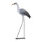 Melrose Paulownia Wood Heron Bird Statue with Metal Legs Base 29.5"H