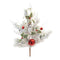 Melrose Flocked Oranment Pine Spray (Set of 2)