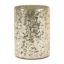 Melrose Gold Mosaic Glass Candle Holder (Set of 2)