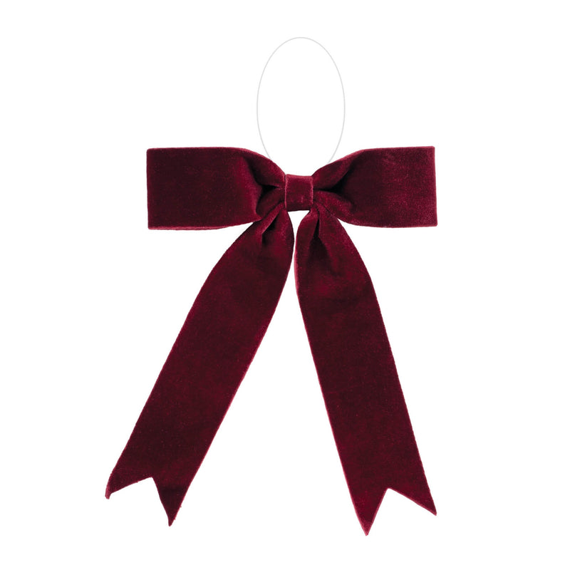 Melrose Burgandy Red Holiday Bow (Set of 2)