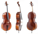GEWA L'Apprenti VC1 Cello 4/4 - Fully Setup w/ Alphayue Strings & Bag
