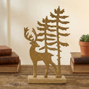 Melrose Metal Woodland Deer Silhouette Decor 11"