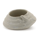 Melrose Round Porcelain Planter with Frog Set of 2 Planter, Porcelain