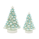 Melrose LED Ceramic Christmas Tree (Set of 2)