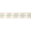 Melrose Jeweled Snowflake Wired Ribbon 4" x 5 Yds.
