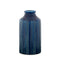 Melrose Blue Etched Terra Cotta Vase 10"H
