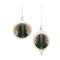 Melrose Mercury Glass Ornament with Pine Trees (Set of 6)