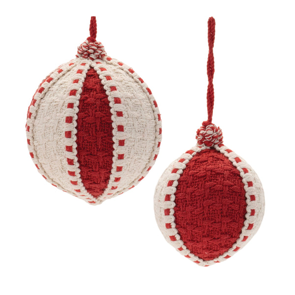 Melrose Woven Ball Ornament (Set of 4)