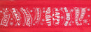 Melrose Red and White Christmas Sentiment Ribbon (Set of 3)