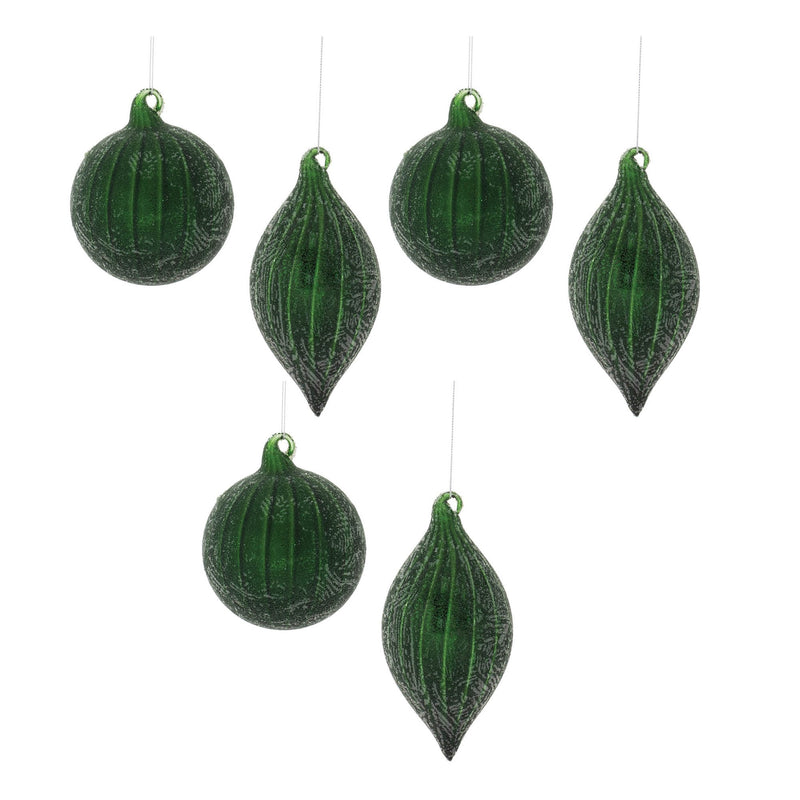 Melrose Beaded Glass Ornament (Set of 6)