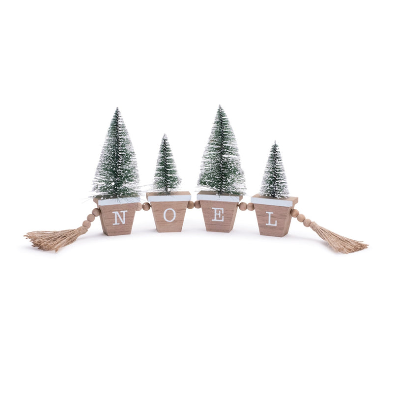 Melrose Noel Bottle Brush Tree Decor 19.5"L