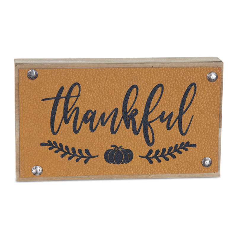 Melrose Thankful Harvest Sign (Set of 6)
