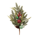 Melrose Pine and Ball Ornament Spray (Set of 2)