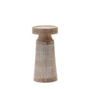 Melrose Etched Wood Design Candle Holder (Set of 3)