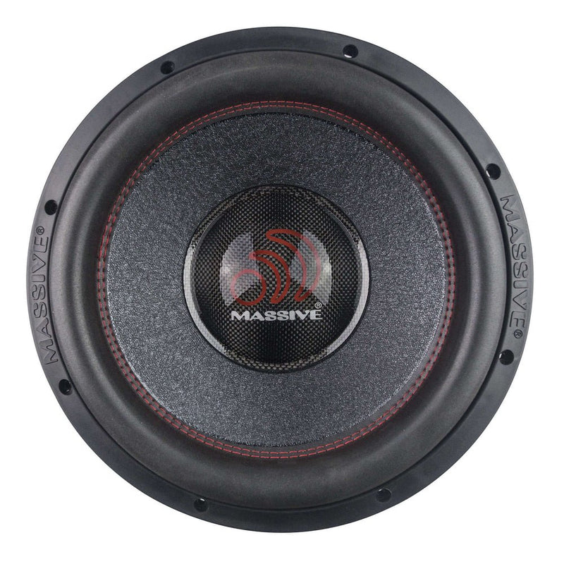 Massive Audio 12" 1500W RMS 3000W Peak Dual 4 Ohm Subwoofer – H124