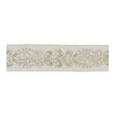 Melrose Ornate White Ribbon 4" x 5 Yds.
