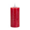 Melrose Red LED Designer Wax Candle with Moving Flame