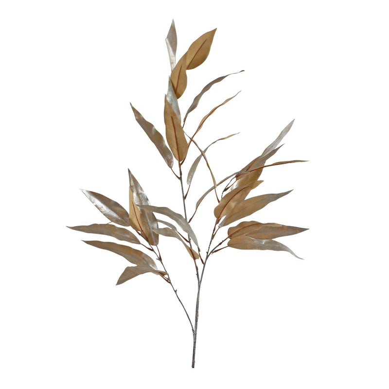 Melrose Gold Long Blade Eucalyptus Leaf Spray (Set of 6)