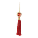 Melrose Holiday Jewel Tassle Ornament (Set of 6)