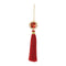 Melrose Holiday Jewel Tassle Ornament (Set of 6)