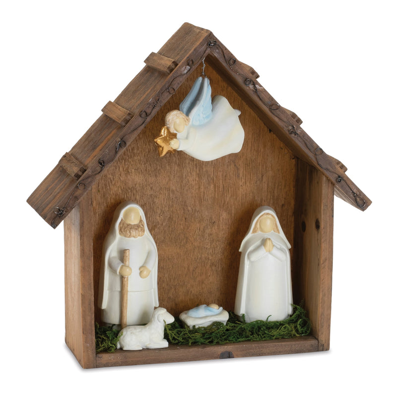 Melrose Holiday Nativity Scene Display 10"L