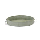 Melrose Round Iron Metal Tray (Set of 3)